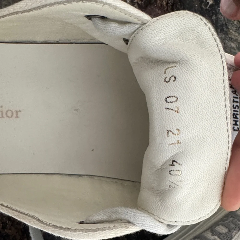 Dior White and Gray Women's Sneakers - Picture 4 of 4